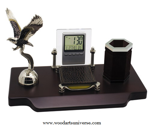 Desk Organizer With Eagle and Pen Holder WAUSBHBEAGLE Desk Organizer With Eagle and Pen Holder WAUSBHBEAGLE